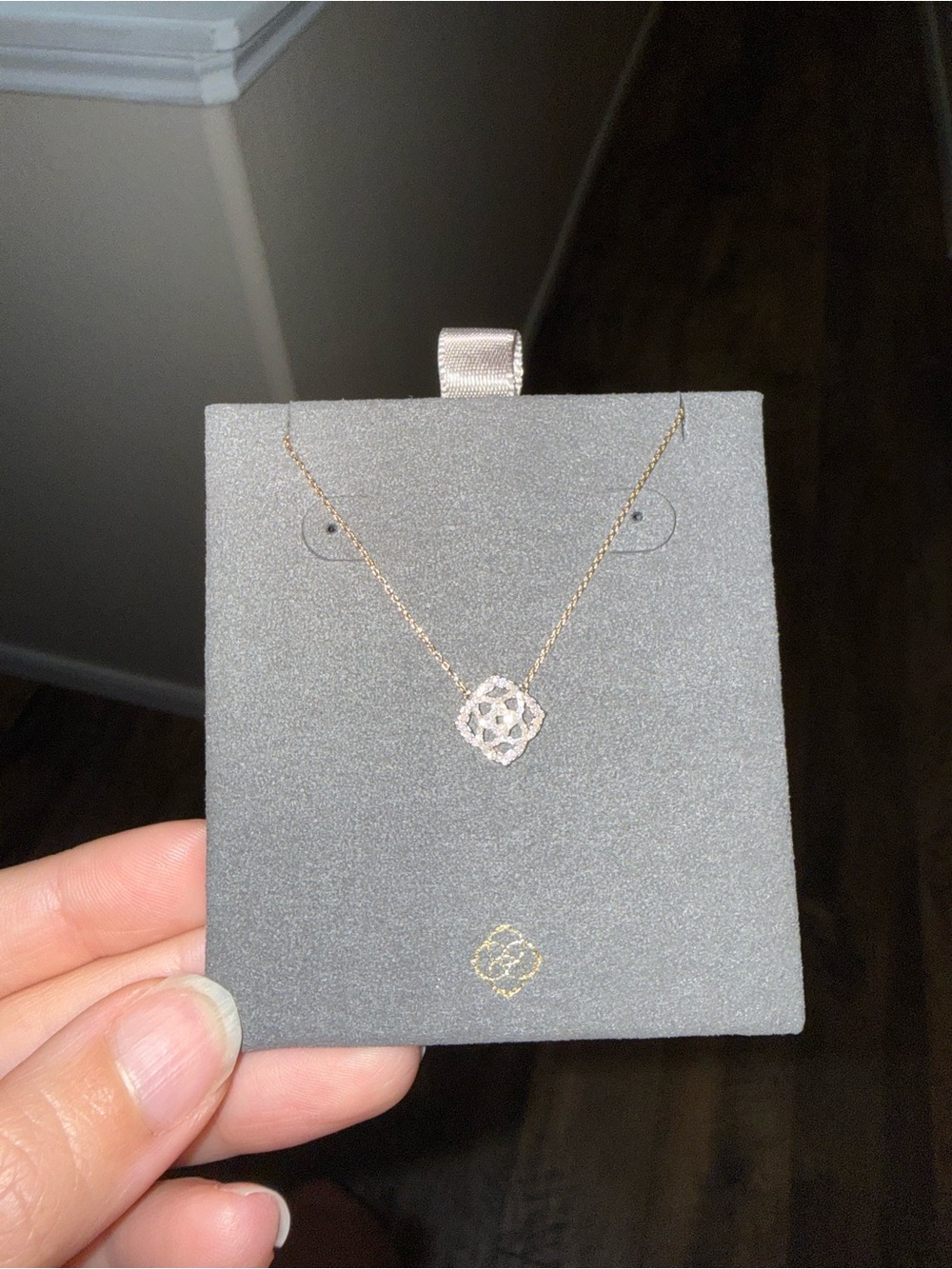 Rare Kendra Scott Fleur Pave Necklace - Picture 5 of 6